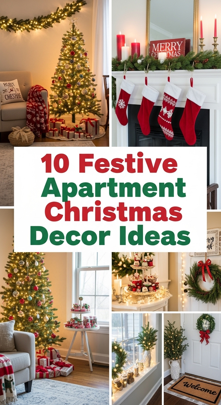10 Festive Apartment Christmas Decor Ideas