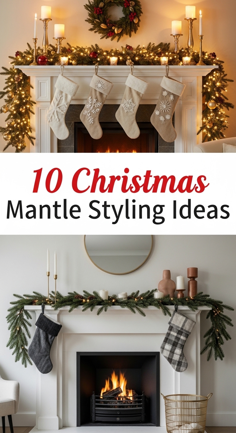 10 Christmas mantle styling ideas