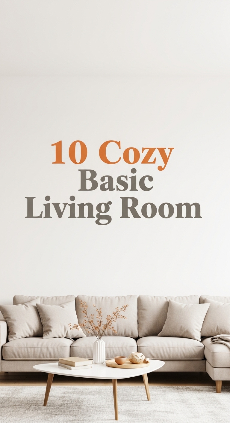 10 Cozy Basic Living Room