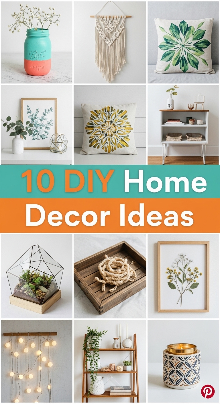 10 DIY Home Decor ideas