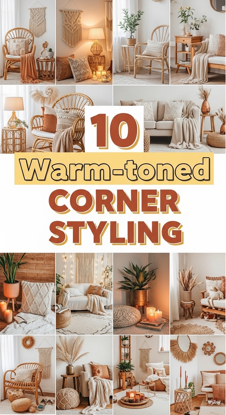10 Warm-toned corner styling