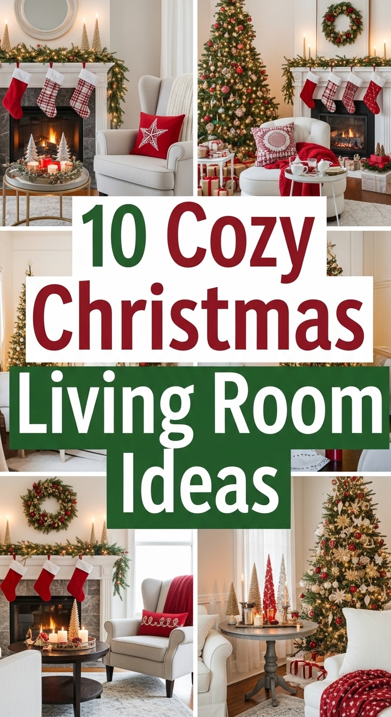 10 Cozy Christmas living room ideas