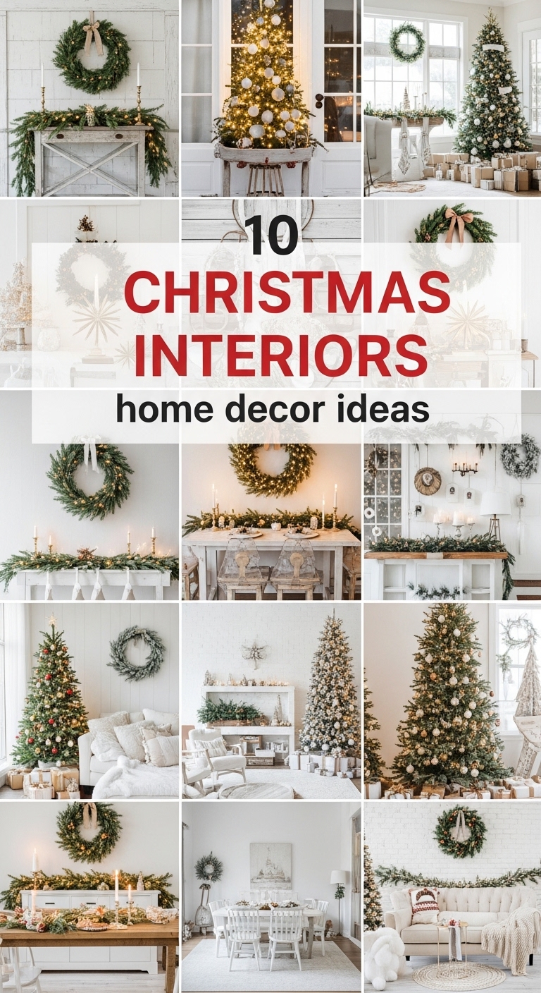 10 Christmas Interiors home decor ideas