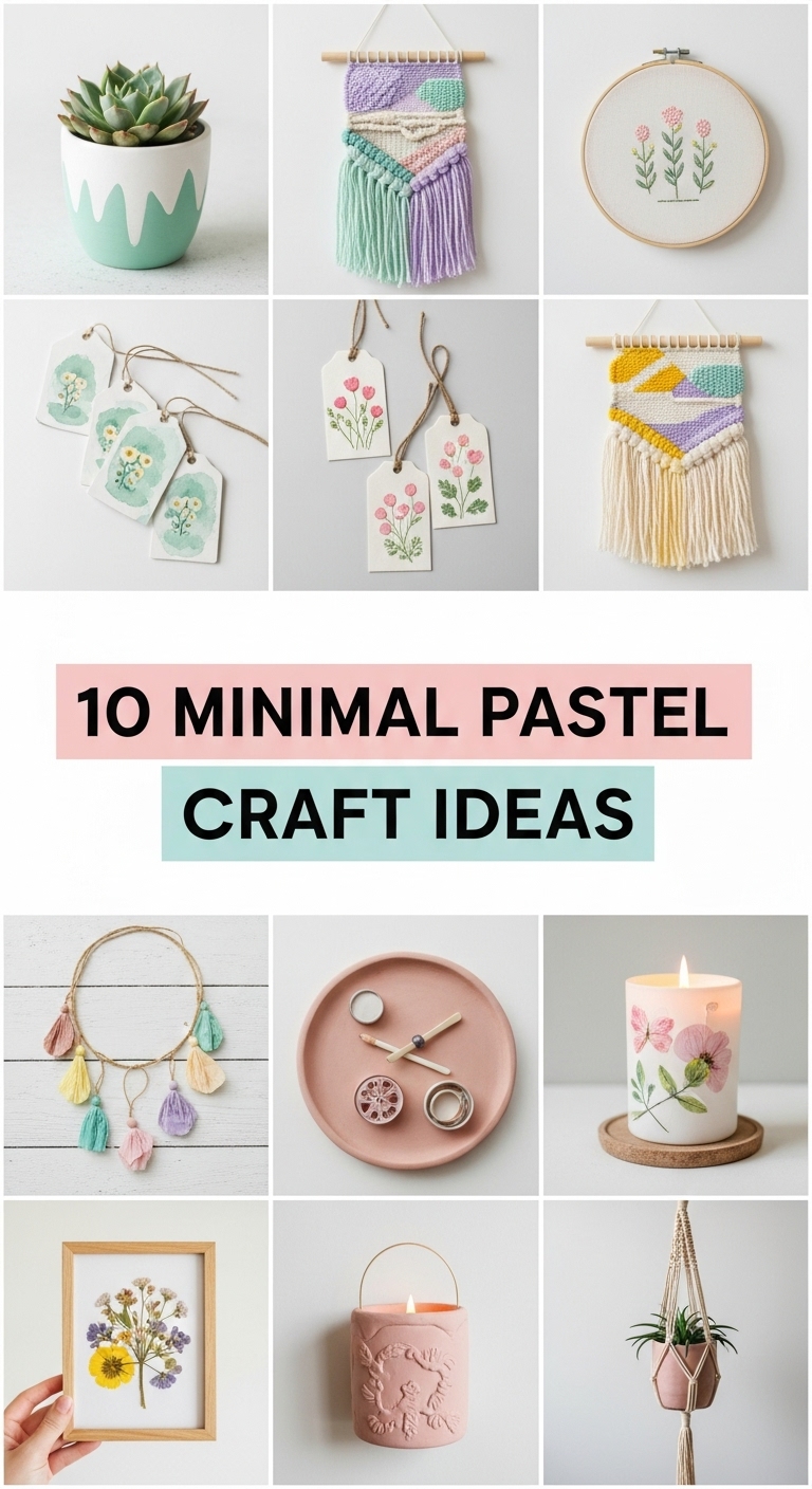 10 Minimal Pastel craft ideas