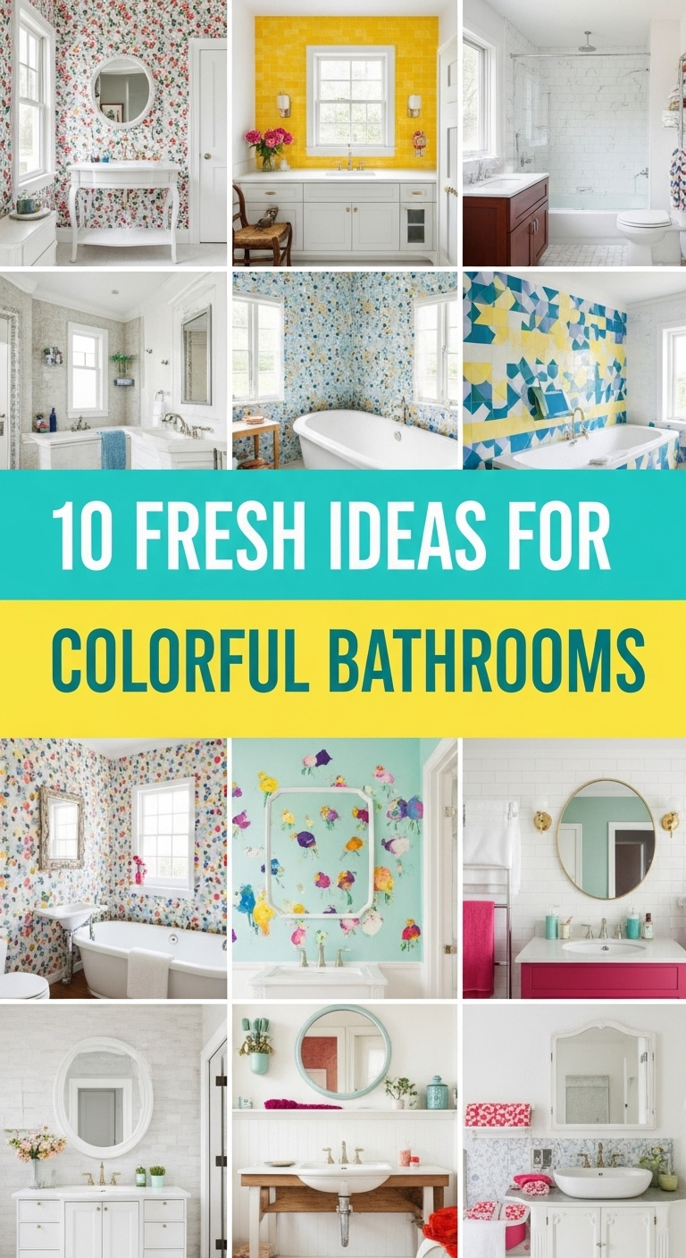 10 Fresh Ideas for Colorful Bathrooms