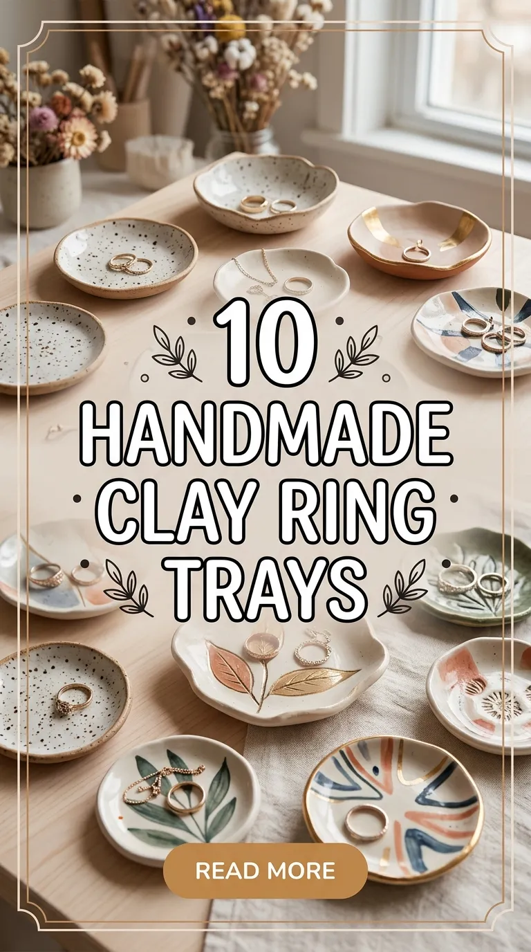 10 Handmade Clay Ring Trays