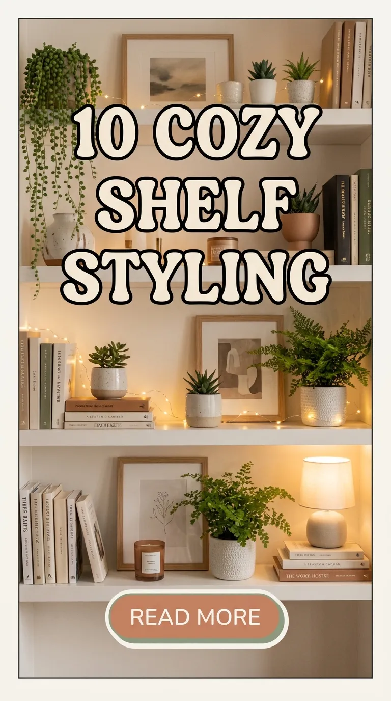 10 Cozy Shelf Styling