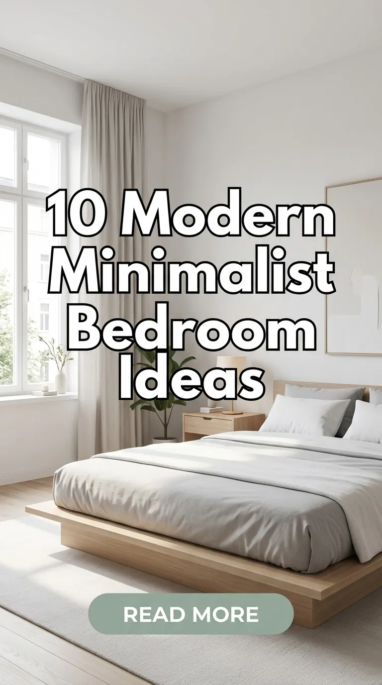 10 Modern Minimalist Bedroom Ideas