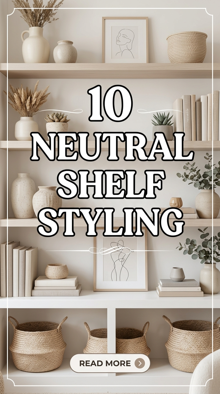 10 Neutral Shelf Styling