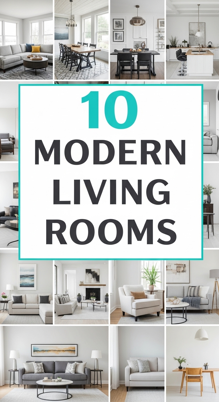 10 Modern Living Rooms