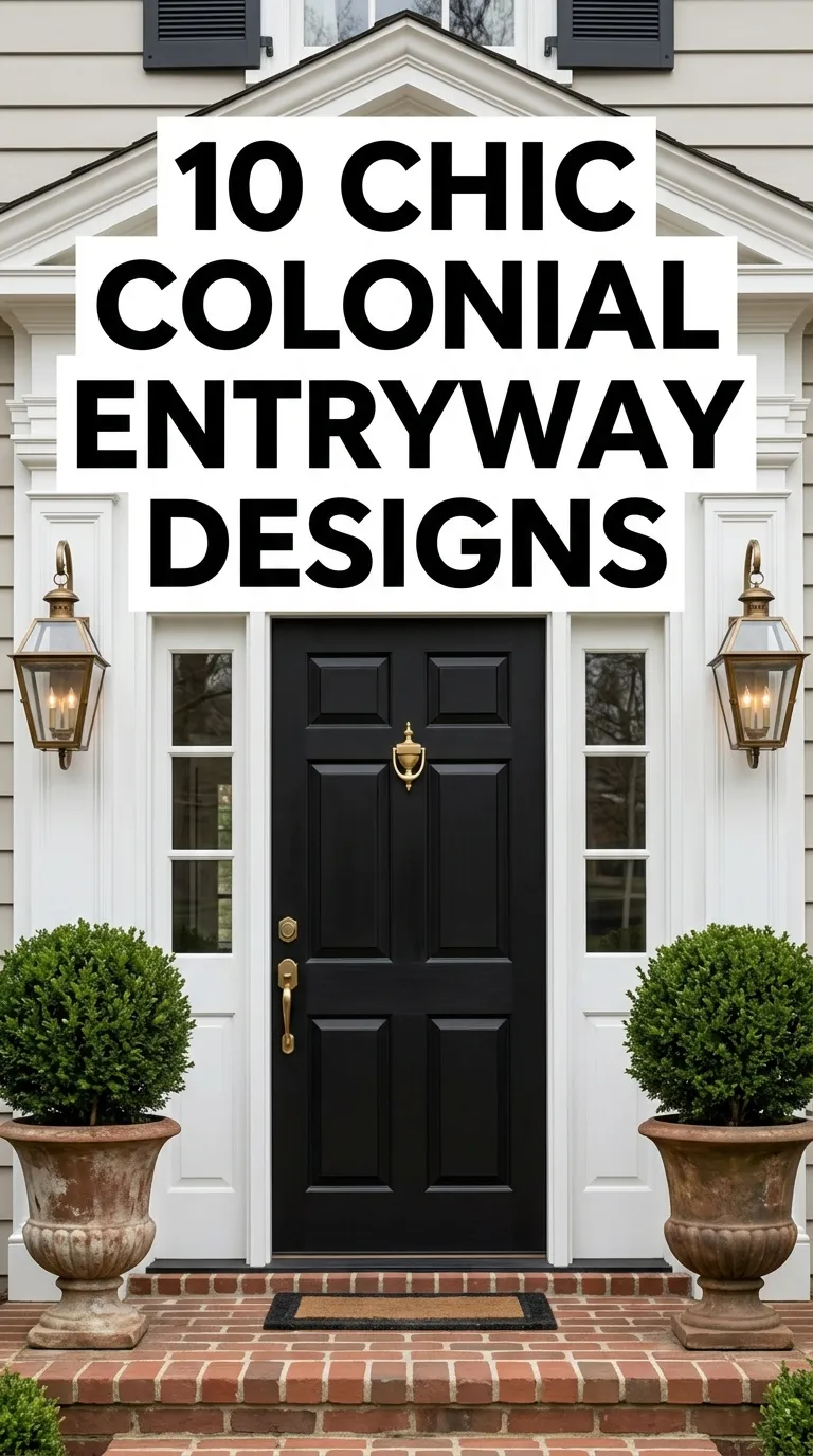 10 Colonial Entryway ideas