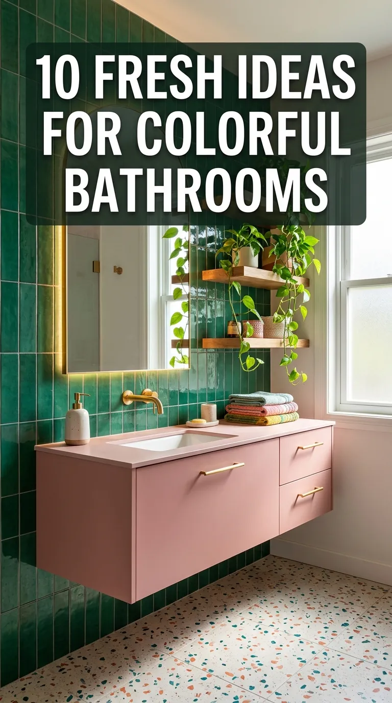 10 Fresh Ideas for Colorful Bathrooms