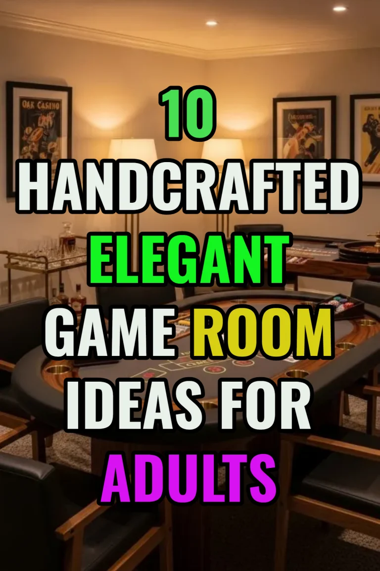 10 Elegant Game Room Ideas for Adults