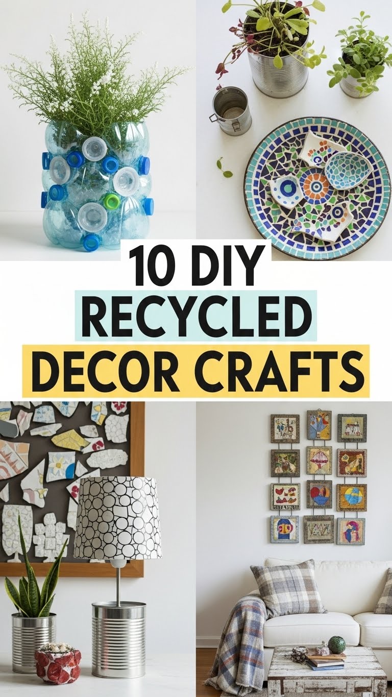 10 DIY Recycled Decor Crafts