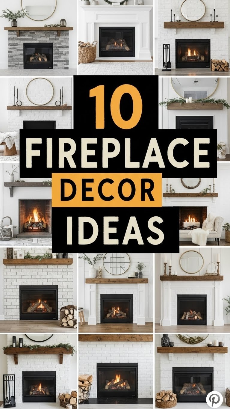 10 Fireplace Decor Ideas