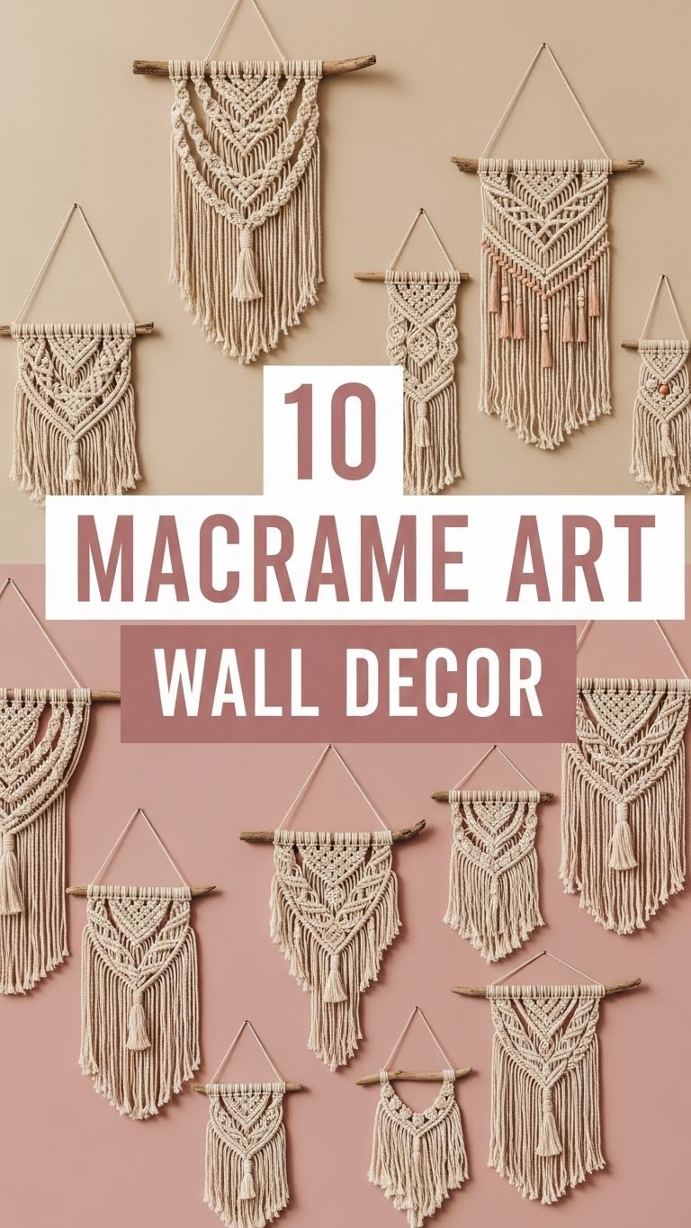 10 Macrame Art Wall Decor