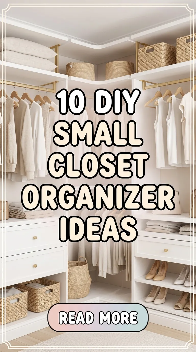 10 DIY Small Closet Organizer ideas