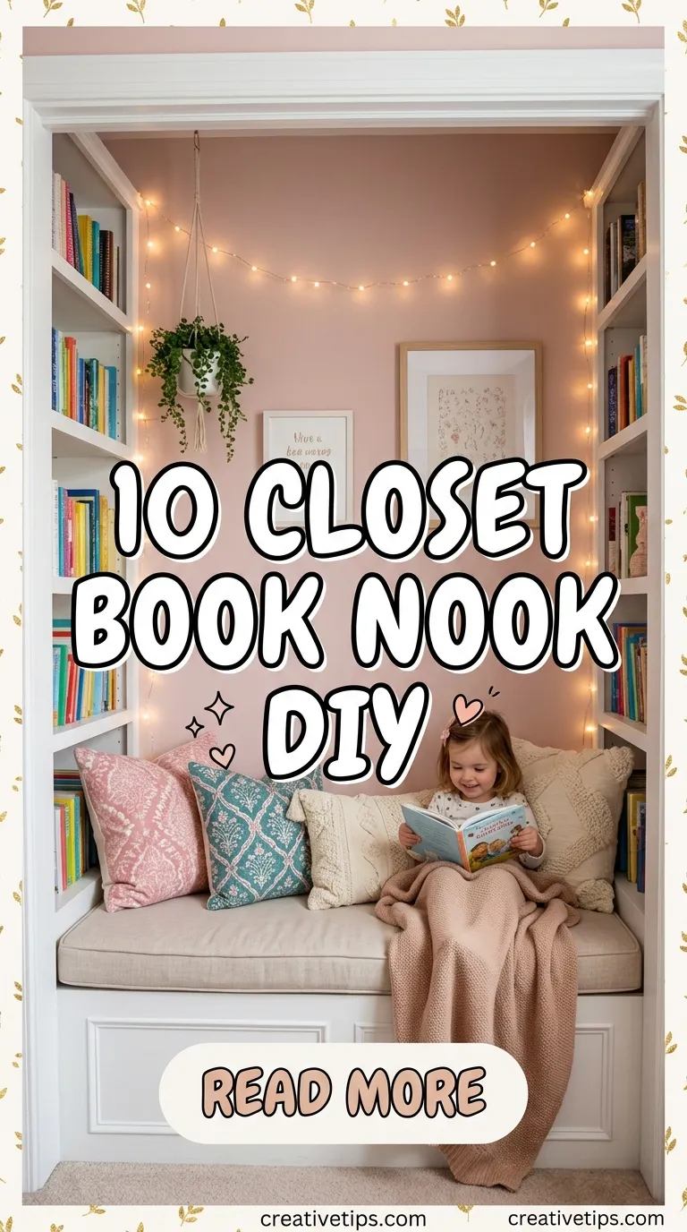 10 Closet Book Nook DIY