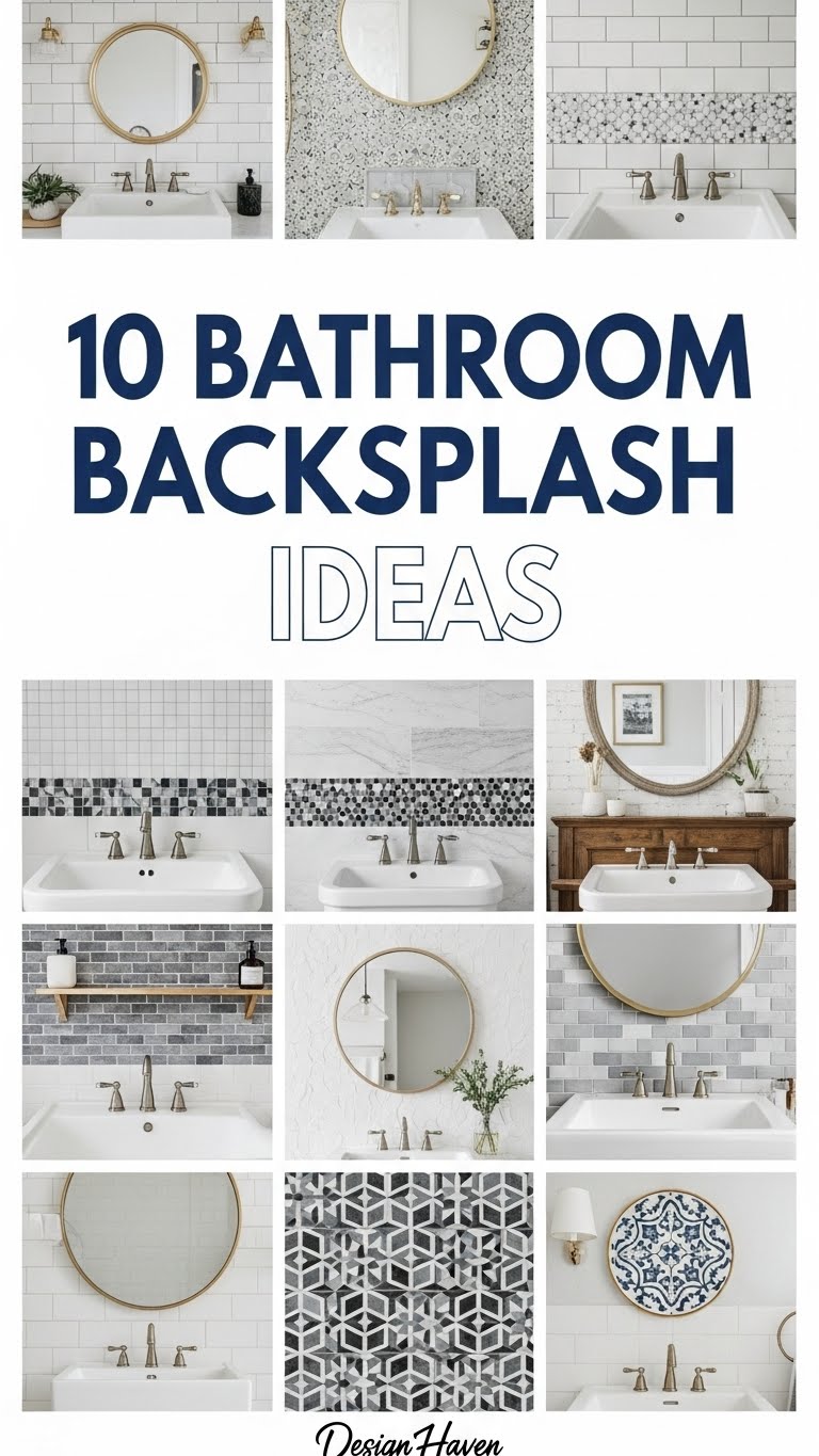 10 Bathroom Backsplash Ideas