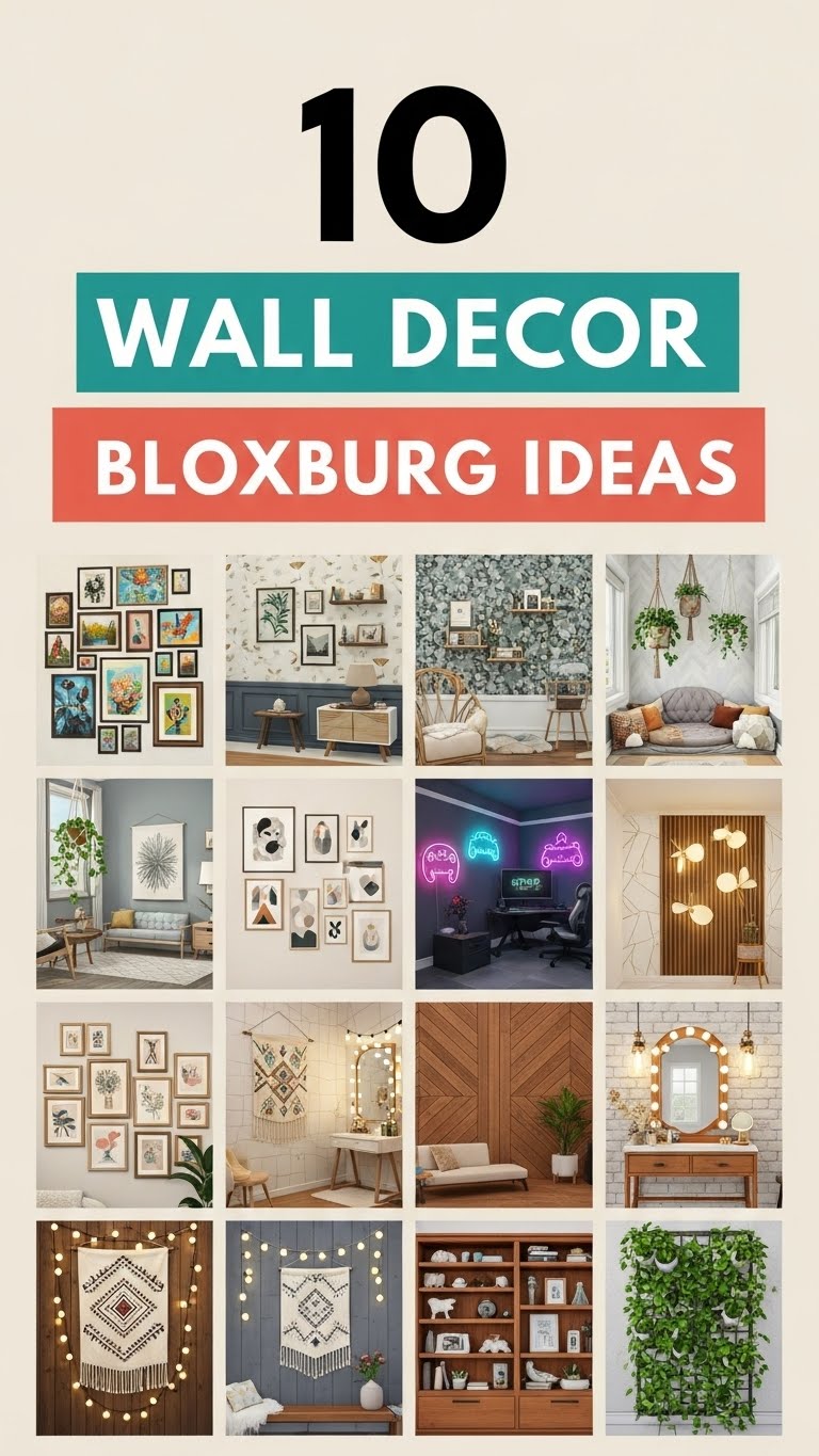 10 Wall Decor Bloxburg ideas