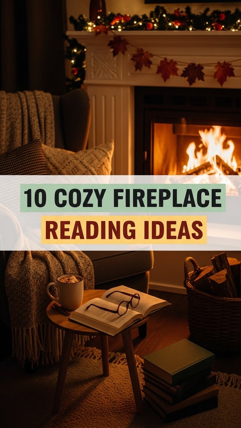 10 Cozy Fireplace Reading ideas