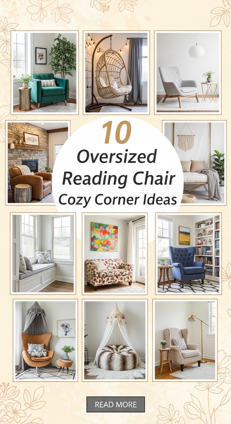 10 Oversized Reading Chair Cozy Corner ideas
