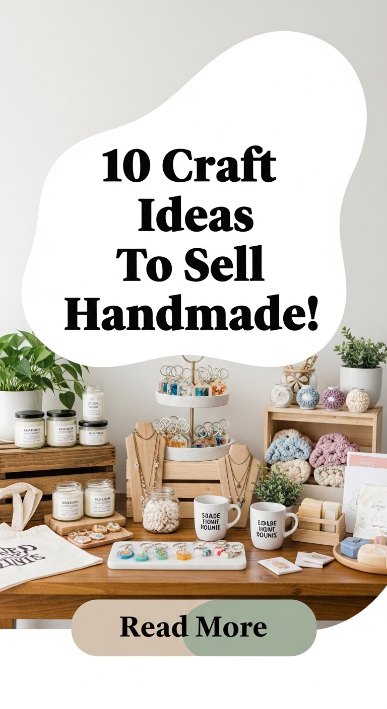 10 Craft ideas To Sell Handmade
