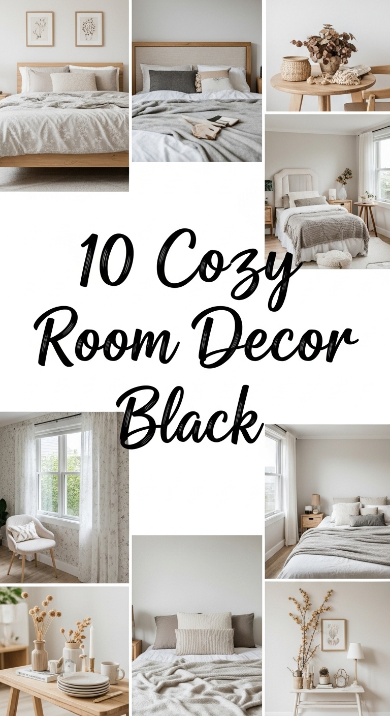 10 Cozy Room Decor Black