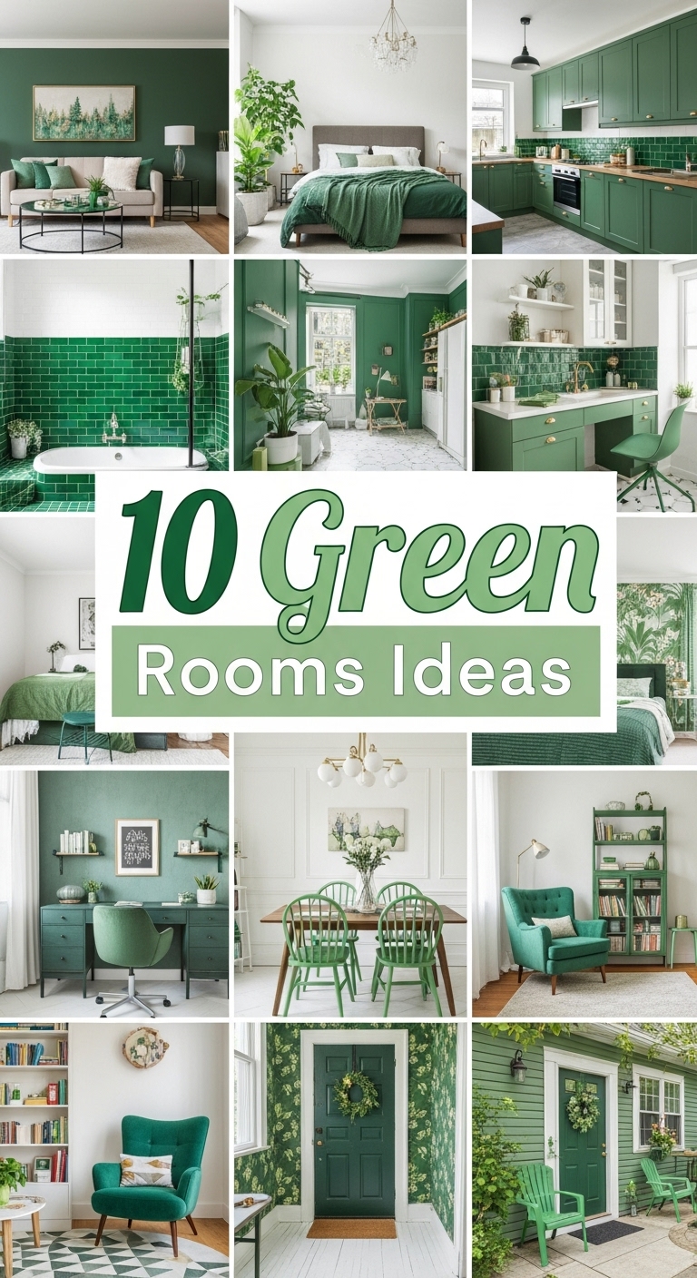10 Green Rooms ideas