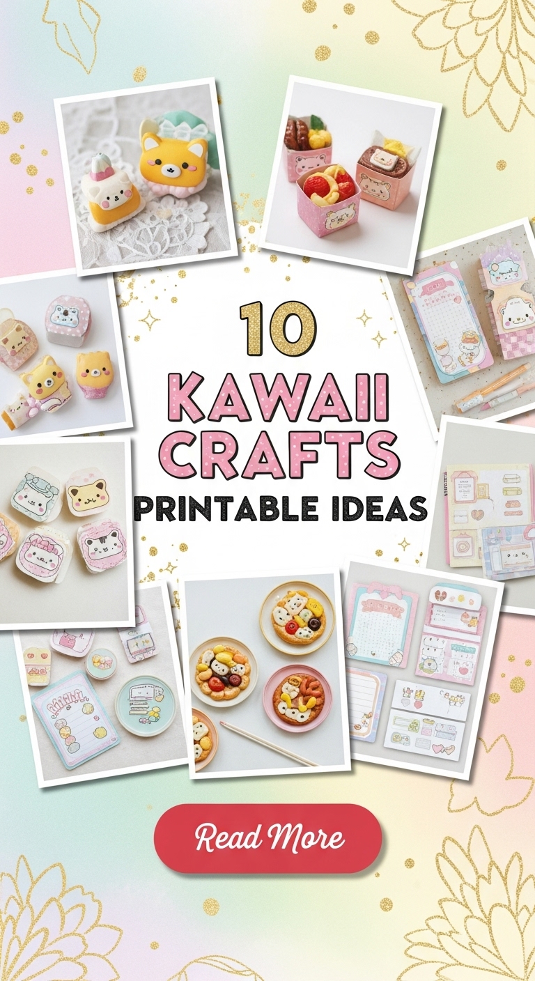 10 Kawaii Crafts Printable ideas
