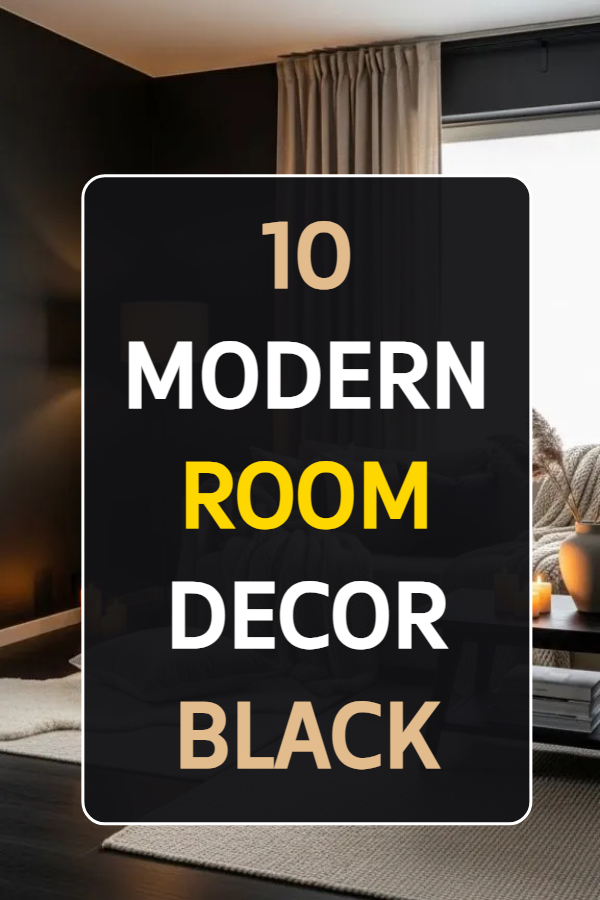 10 Cozy Room Decor Black