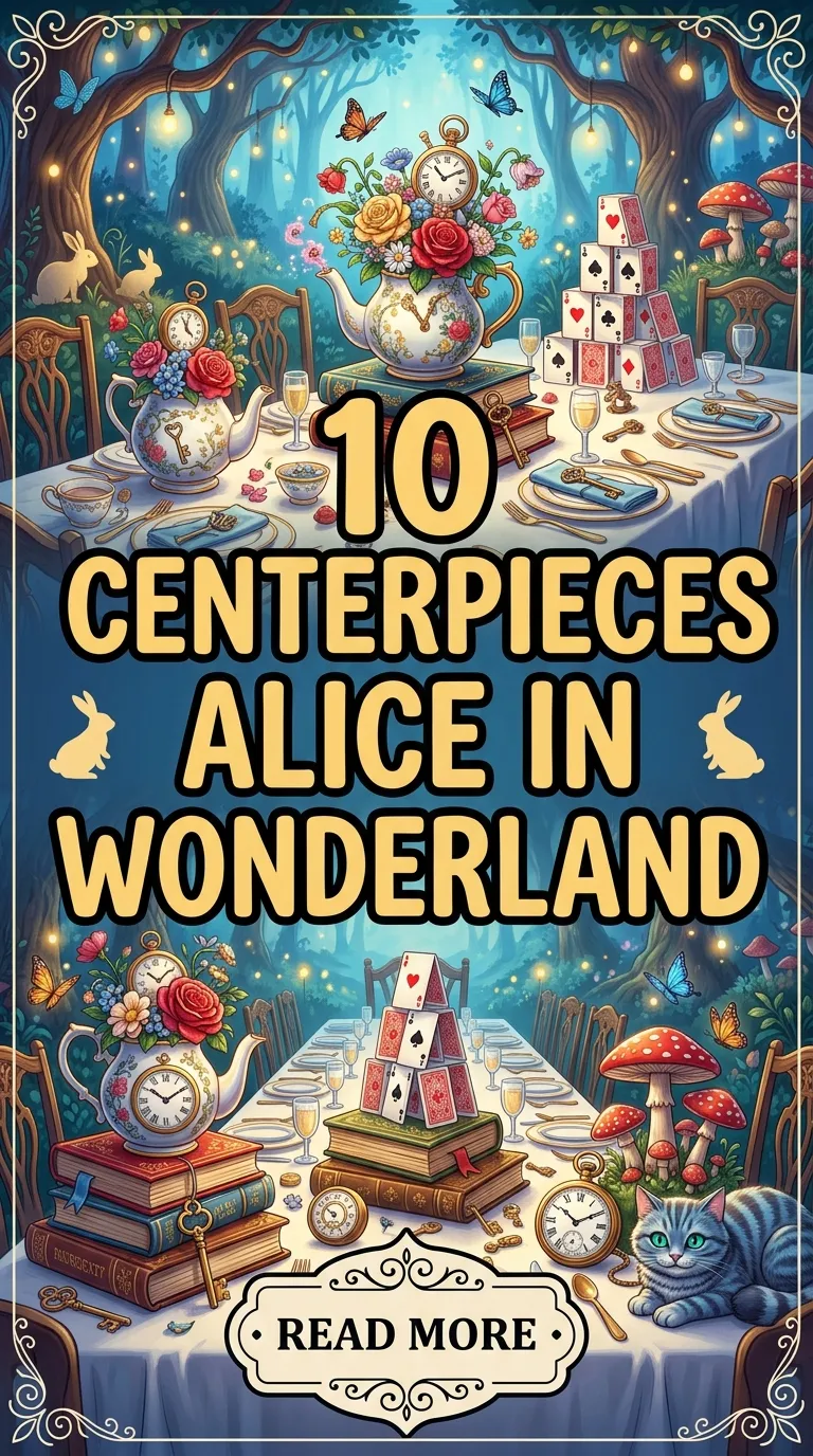 10 Centerpieces Alice in Wonderland