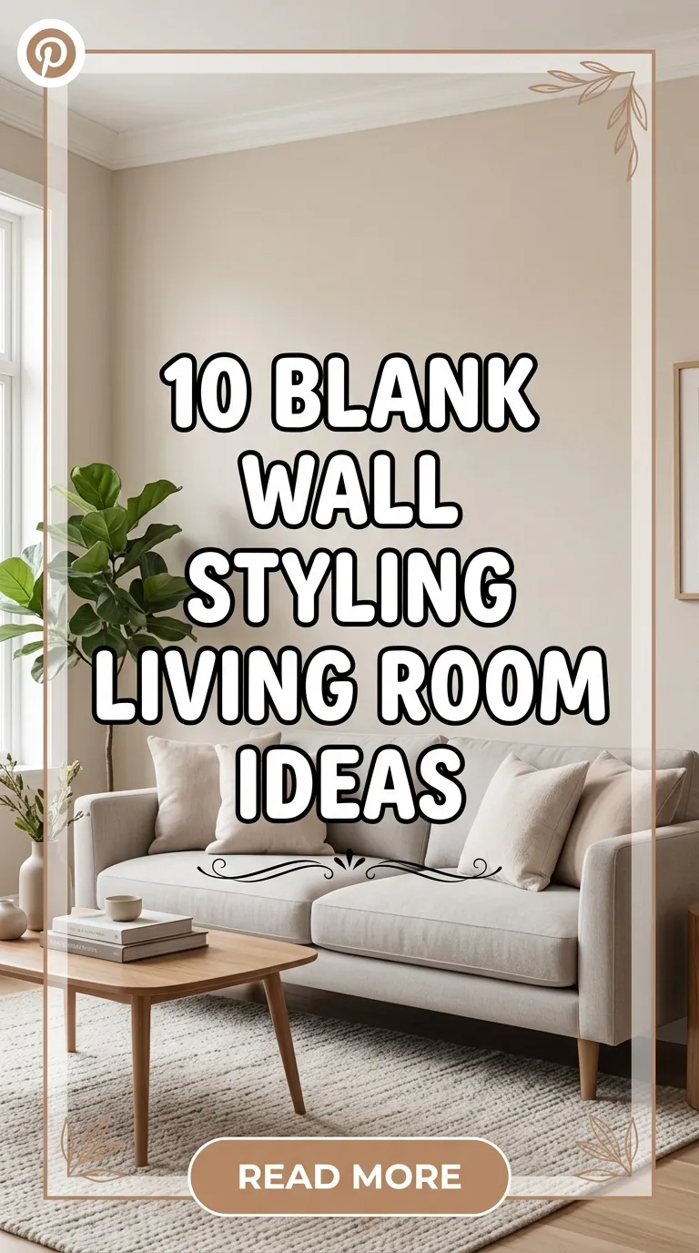 10 Blank Wall Styling Living Room