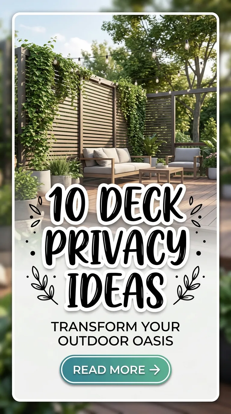 10 Deck Privacy ideas