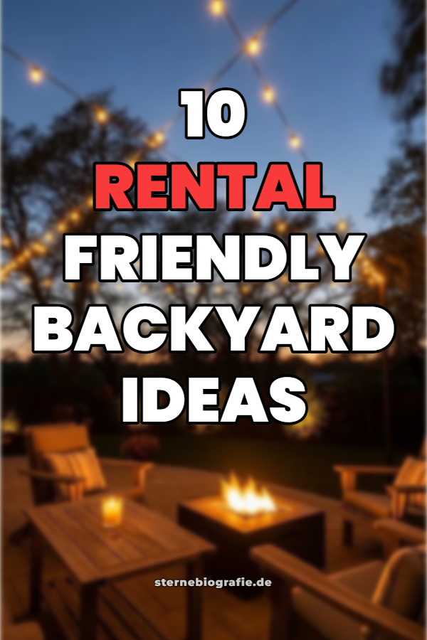 10 Rental Friendly Backyard Ideas