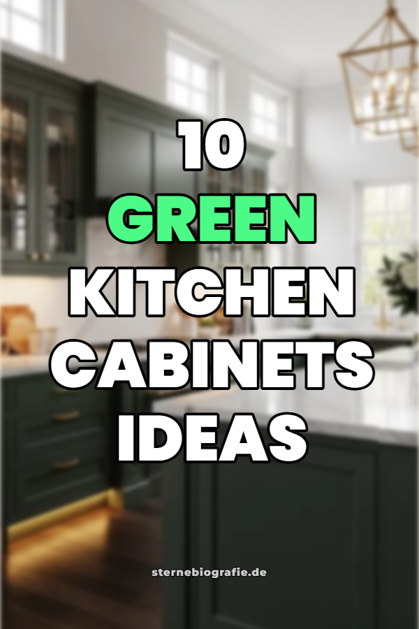 10 Green Kitchen Cabinets ideas
